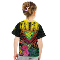 Hawaii Kanaka Maoli Flag Day Kid T Shirt Tropical Flowers LT01 - Polynesian Pride