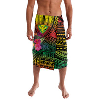 Hawaii Kanaka Maoli Flag Day Lavalava Tropical Flowers LT01 Black - Polynesian Pride