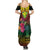 Hawaii Kanaka Maoli Flag Day Summer Maxi Dress Tropical Flowers