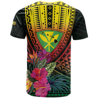 Hawaii Kanaka Maoli Flag Day T Shirt Tropical Flowers LT01 - Polynesian Pride