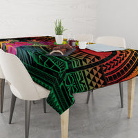 Hawaii Kanaka Maoli Flag Day Tablecloth Tropical Flowers LT01 - Polynesian Pride