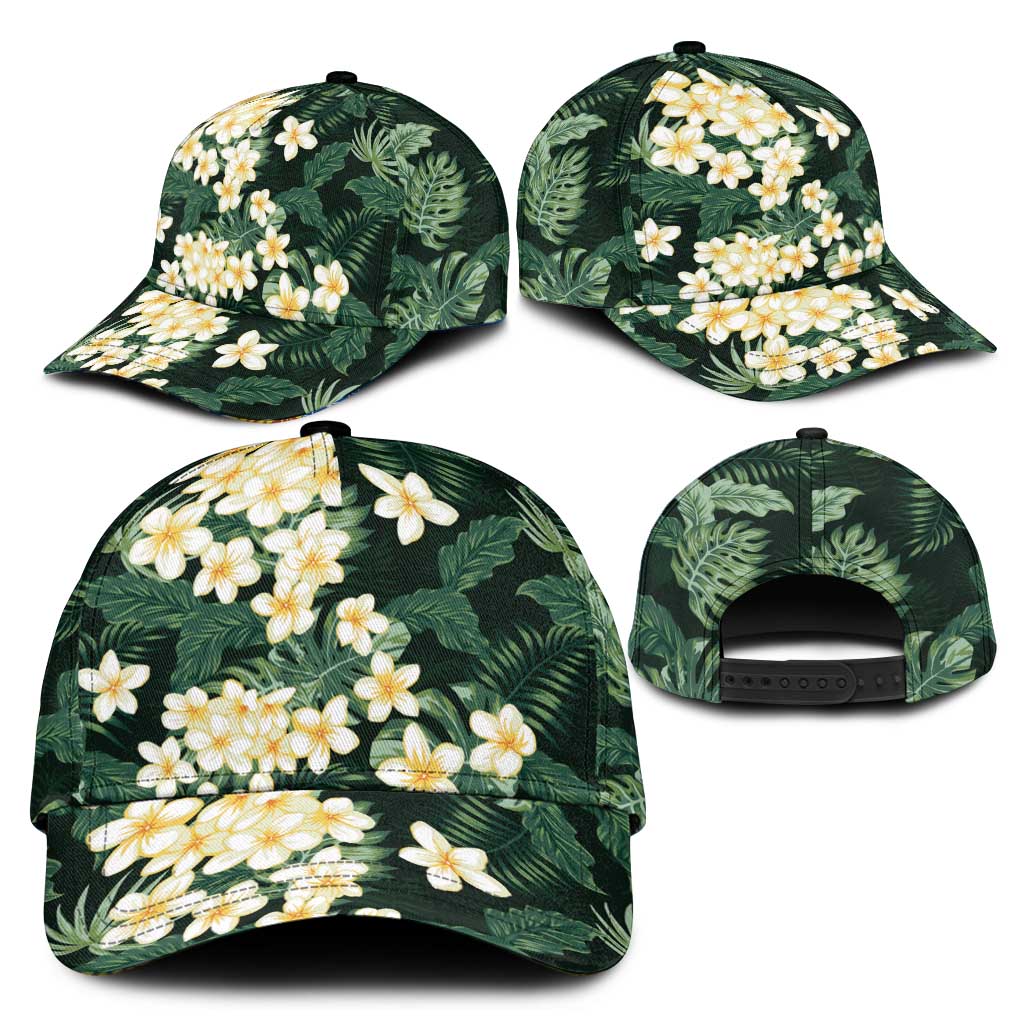 Hawaii Plumeria Tropical Leaves Classic Cap Monstera Calathea Palm Fronds LT01 - Polynesian Pride