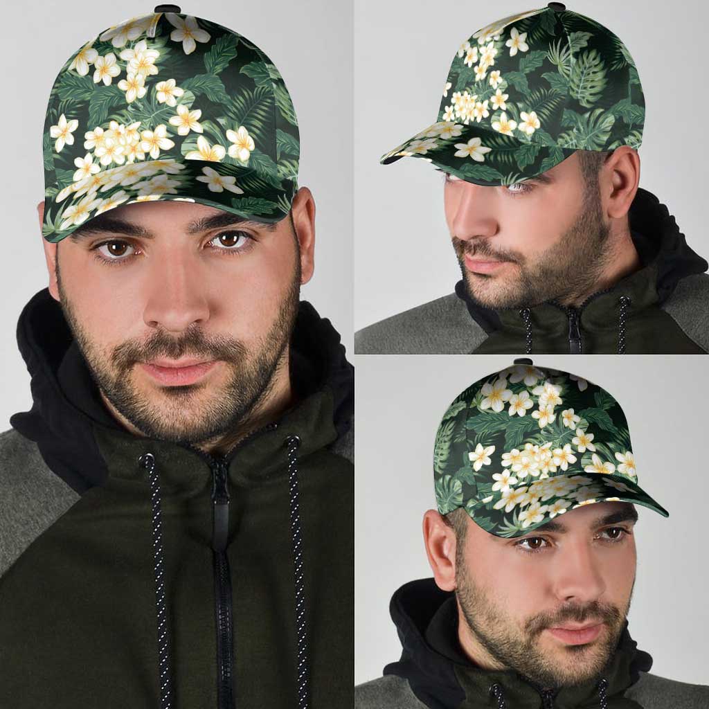 Hawaii Plumeria Tropical Leaves Classic Cap Monstera Calathea Palm Fronds LT01 - Polynesian Pride