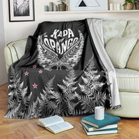New Zealand Rugby Blanket NZ Opango Forever Silver Fern Heart LT01 - Polynesian Pride