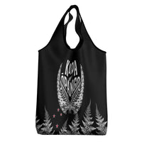 Custom New Zealand Rugby Grocery Bag NZ Opango Forever Silver Fern Heart LT01 - Polynesian Pride