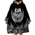 Custom New Zealand Rugby Wearable Blanket Hoodie NZ Opango Forever Silver Fern Heart LT01 - Polynesian Pride