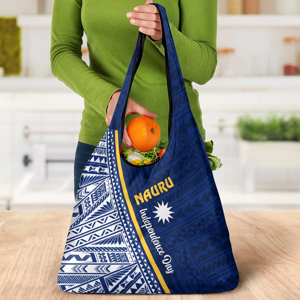Nauru Independence Day Grocery Bag Repubrikin Naoero Gods Will First LT01 - Polynesian Pride