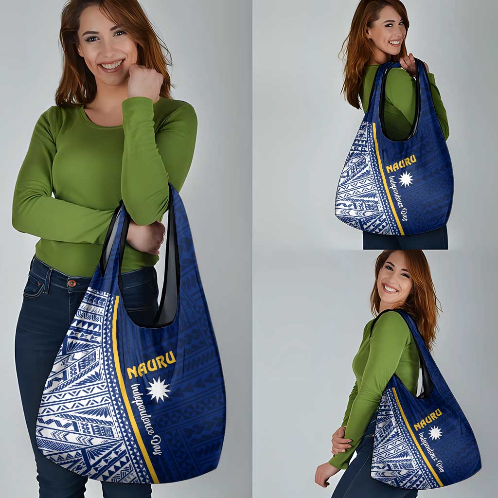 Nauru Independence Day Grocery Bag Repubrikin Naoero Gods Will First LT01 - Polynesian Pride