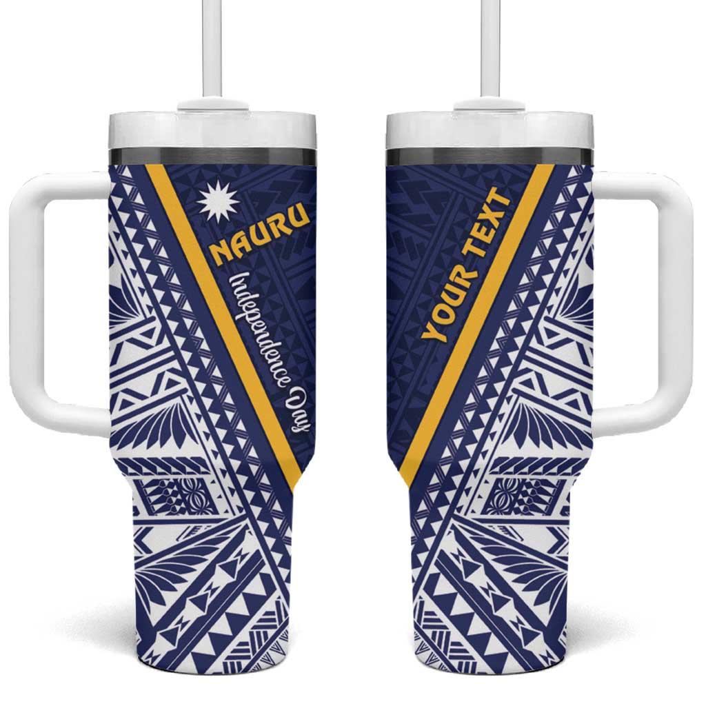 Personalised Nauru Independence Day Tumbler With Handle Repubrikin Naoero Gods Will First