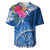 Kosrae Constitution Day Baseball Jersey Kusaie Special Style LT01 Blue - Polynesian Pride