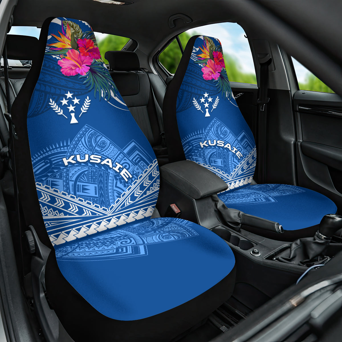 Kosrae Constitution Day Car Seat Cover Kusaie Special Style LT01 One Size Blue - Polynesian Pride