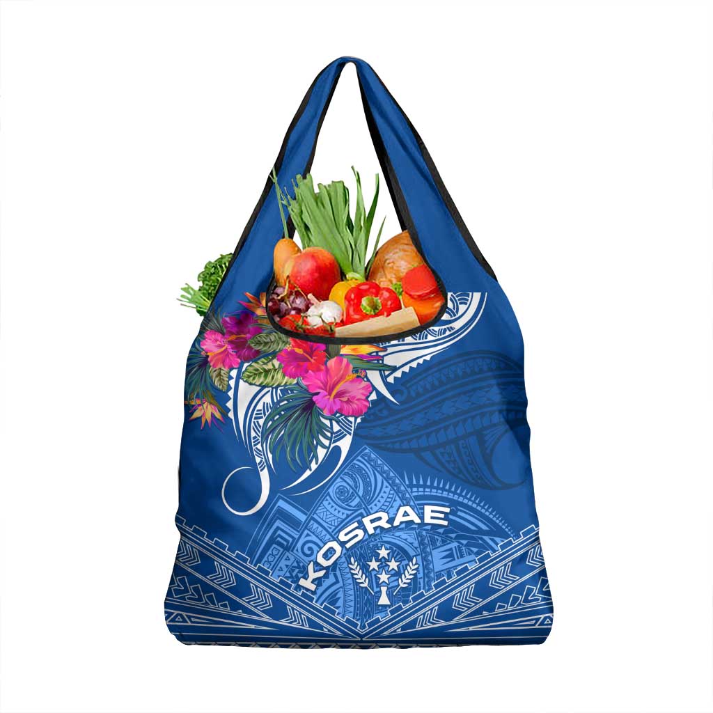 Kosrae Constitution Day Grocery Bag Kusaie Special Style LT01 1-pack One Size Blue - Polynesian Pride