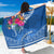 Kosrae Constitution Day Sarong Kusaie Special Style LT01 One Size 44 x 66 inches Blue - Polynesian Pride