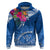 Kosrae Constitution Day Zip Hoodie Kusaie Special Style LT01 Pullover Hoodie Blue - Polynesian Pride