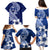 Hafa Adai Guam Family Matching Puletasi Dress and Hawaiian Shirt Polynesian Floral Blue Pattern LT01 - Polynesian Pride