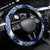 Hafa Adai Guam Steering Wheel Cover Polynesian Floral Blue Pattern LT01 Universal Fit Blue - Polynesian Pride