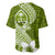 Hafa Adai Guam Baseball Jersey Polynesian Olive Green Blue Pattern LT01 - Polynesian Pride