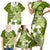 Hafa Adai Guam Family Matching Short Sleeve Bodycon Dress and Hawaiian Shirt Polynesian Olive Green Blue Pattern LT01 - Polynesian Pride