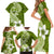 Hafa Adai Guam Family Matching Short Sleeve Bodycon Dress and Hawaiian Shirt Polynesian Olive Green Blue Pattern LT01 - Polynesian Pride