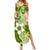 Hafa Adai Guam Family Matching Summer Maxi Dress and Hawaiian Shirt Polynesian Olive Green Blue Pattern LT01 Mom's Dress Green - Polynesian Pride