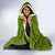 Hafa Adai Guam Hooded Blanket Polynesian Olive Green Blue Pattern LT01 - Polynesian Pride