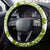 Hafa Adai Guam Steering Wheel Cover Polynesian Olive Green Blue Pattern LT01 - Polynesian Pride