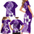 Hafa Adai Guam Family Matching Short Sleeve Bodycon Dress and Hawaiian Shirt Polynesian Floral Purple Pattern LT01 - Polynesian Pride