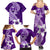 Hafa Adai Guam Family Matching Summer Maxi Dress and Hawaiian Shirt Polynesian Floral Purple Pattern LT01 - Polynesian Pride