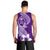 Hafa Adai Guam Men Tank Top Polynesian Floral Purple Pattern LT01 - Polynesian Pride