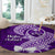 Hafa Adai Guam Round Carpet Polynesian Floral Purple Pattern LT01 - Polynesian Pride