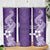 Hafa Adai Guam Skinny Tumbler Polynesian Floral Purple Pattern