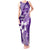 Hafa Adai Guam Tank Maxi Dress Polynesian Floral Purple Pattern LT01 Women Purple - Polynesian Pride