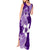 Hafa Adai Guam Tank Maxi Dress Polynesian Floral Purple Pattern LT01 - Polynesian Pride