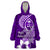 Hafa Adai Guam Wearable Blanket Hoodie Polynesian Floral Purple Pattern LT01 One Size Purple - Polynesian Pride