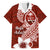 Hafa Adai Guam Family Matching Puletasi Dress and Hawaiian Shirt Polynesian Floral Red Pattern LT01 Dad's Shirt - Short Sleeve Red - Polynesian Pride