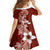 Hafa Adai Guam Family Matching Summer Maxi Dress and Hawaiian Shirt Polynesian Floral Red Pattern LT01 - Polynesian Pride