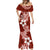 Hafa Adai Guam Mermaid Dress Polynesian Floral Red Pattern LT01 - Polynesian Pride