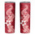 Hafa Adai Guam Skinny Tumbler Polynesian Floral Red Pattern