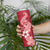 Hafa Adai Guam Skinny Tumbler Polynesian Floral Red Pattern