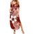 Hafa Adai Guam Summer Maxi Dress Polynesian Floral Red Pattern LT01 Women Red - Polynesian Pride