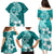 Hafa Adai Guam Family Matching Puletasi Dress and Hawaiian Shirt Polynesian Floral Teal Pattern LT01 - Polynesian Pride