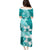 Hafa Adai Guam Family Matching Puletasi Dress and Hawaiian Shirt Polynesian Floral Teal Pattern LT01 - Polynesian Pride