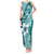 Hafa Adai Guam Tank Maxi Dress Polynesian Floral Teal Pattern LT01 Women Teal - Polynesian Pride