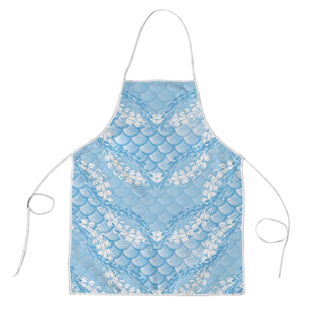 Baby Blue Mermaid Puakenikeni Maile Lei Apron LT01 Blue - Polynesian Pride