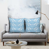 Baby Blue Mermaid Puakenikeni Maile Lei Pillow Cover LT01 - Polynesian Pride