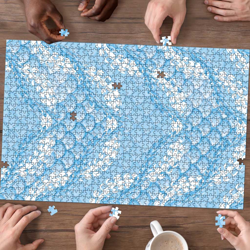 Baby Blue Mermaid Puakenikeni Maile Lei Puzzle LT01 - Polynesian Pride