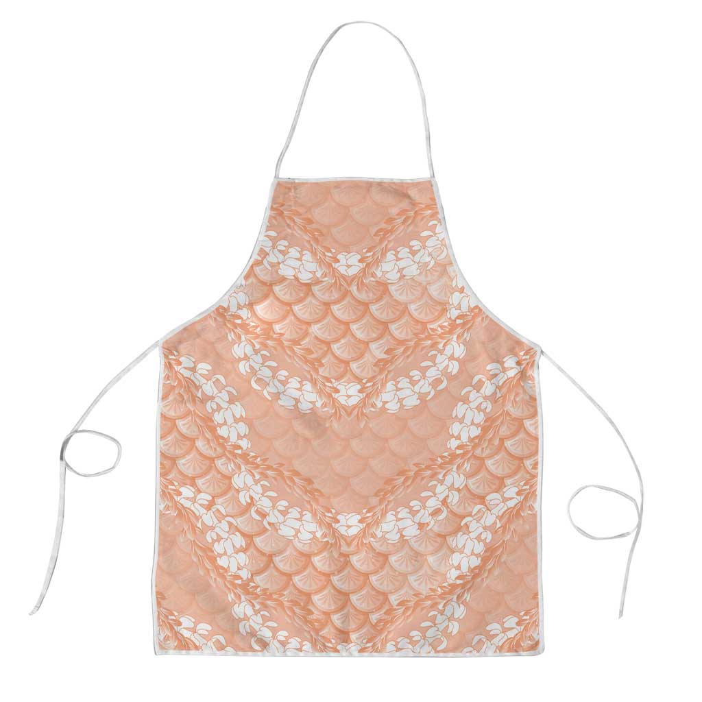 Apricot Mermaid Puakenikeni Maile Lei Apron LT01 Apricot - Polynesian Pride
