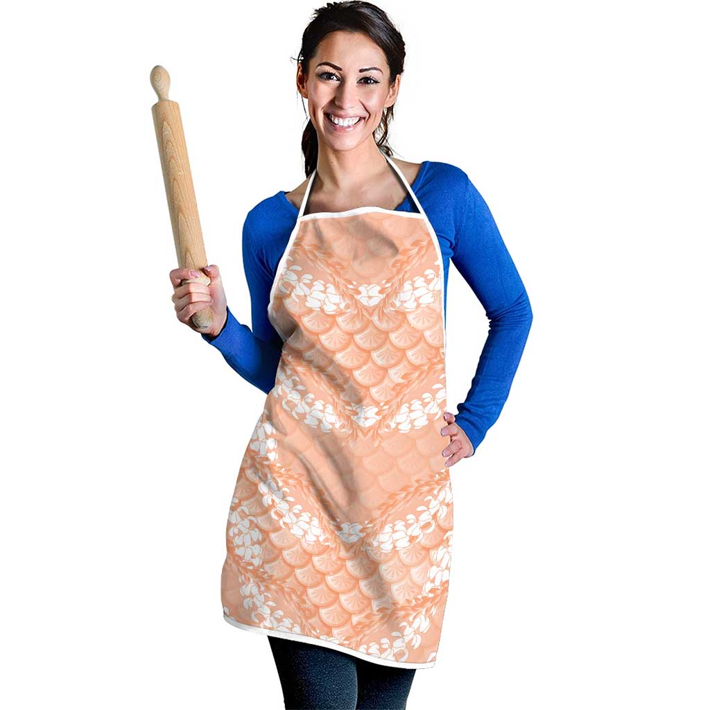 Apricot Mermaid Puakenikeni Maile Lei Apron LT01 - Polynesian Pride