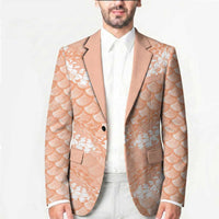 Apricot Mermaid Puakenikeni Maile Lei Blazer LT01 - Polynesian Pride