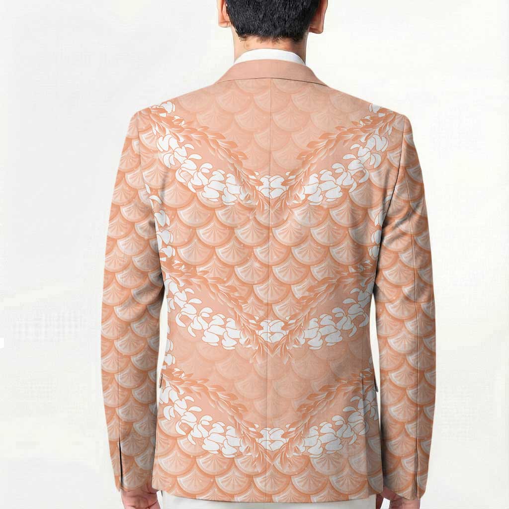 Apricot Mermaid Puakenikeni Maile Lei Blazer LT01 - Polynesian Pride